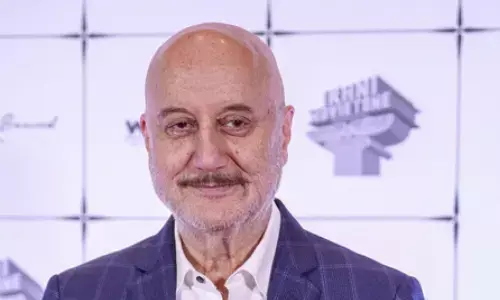 Veteran actor Anupam Kher has shared a glimpse Veteran actor Anupam Kher has shared a glimpse