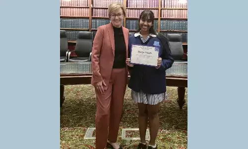 Dhanya Vasanta wins Dame Marie Bashir Peace Prize 2026 Dhanya Vasanta wins Dame Marie Bashir Peace Prize 2026