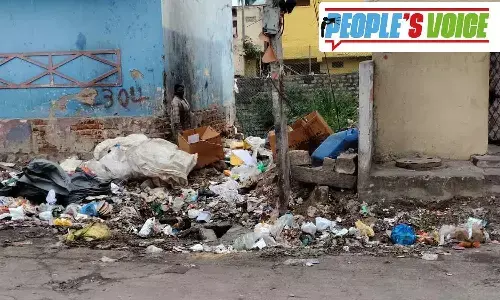 Begumpet turning into an open dumping spot!