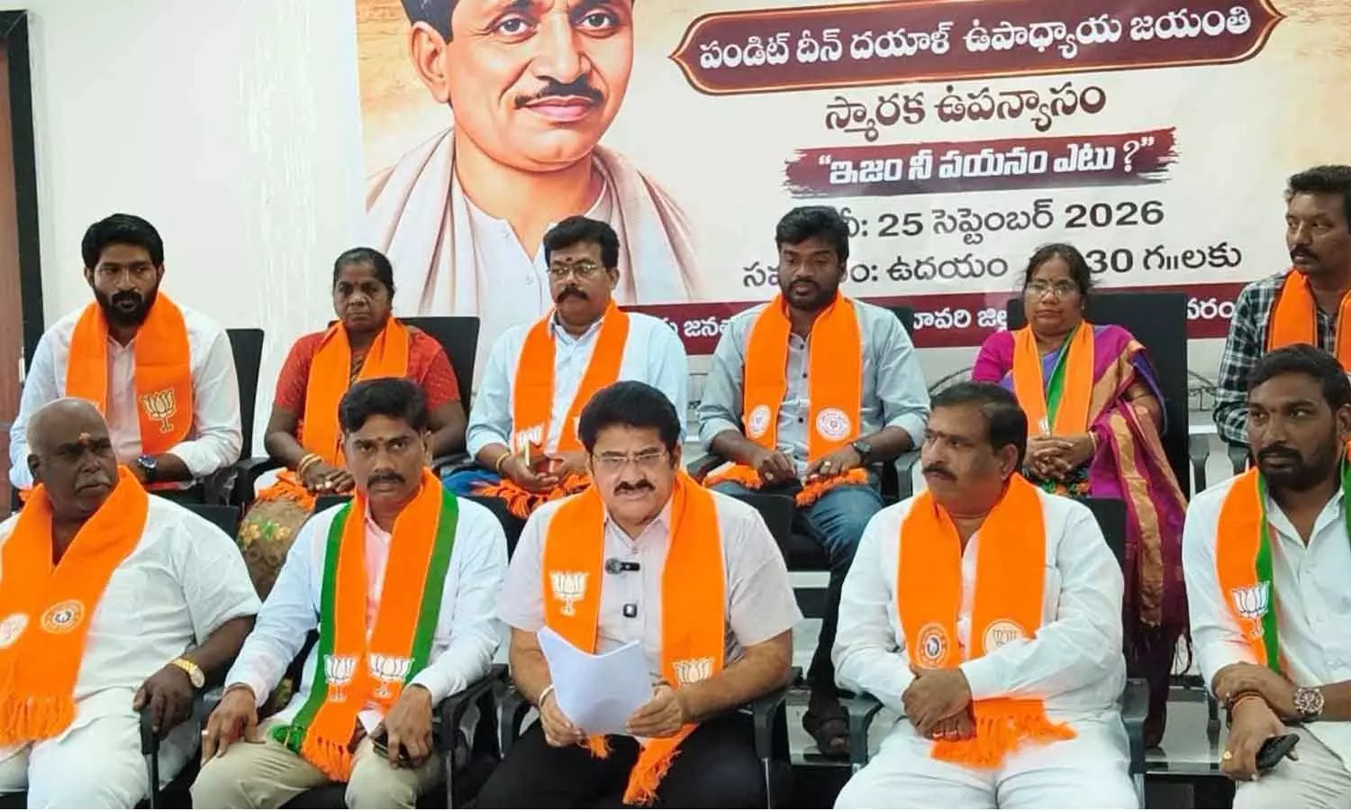 BJP SIR State convener and Anaparthi MLA Nallamilli Ramakrishna Reddy addressing the media at BJP office in Rajamahendravaram on Wednesday BJP SIR State convener and Anaparthi MLA Nallamilli Ramakrishna Reddy addressing the media at BJP office in Rajamahendravaram on Wednesday