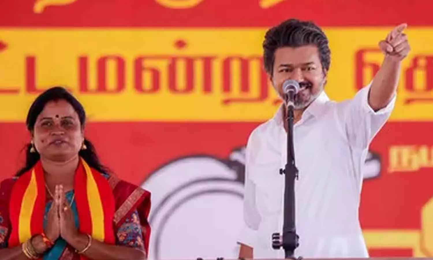 Vijay accuses AIADMK of aligning with DMK during campaign Vijay accuses AIADMK of aligning with DMK during campaign