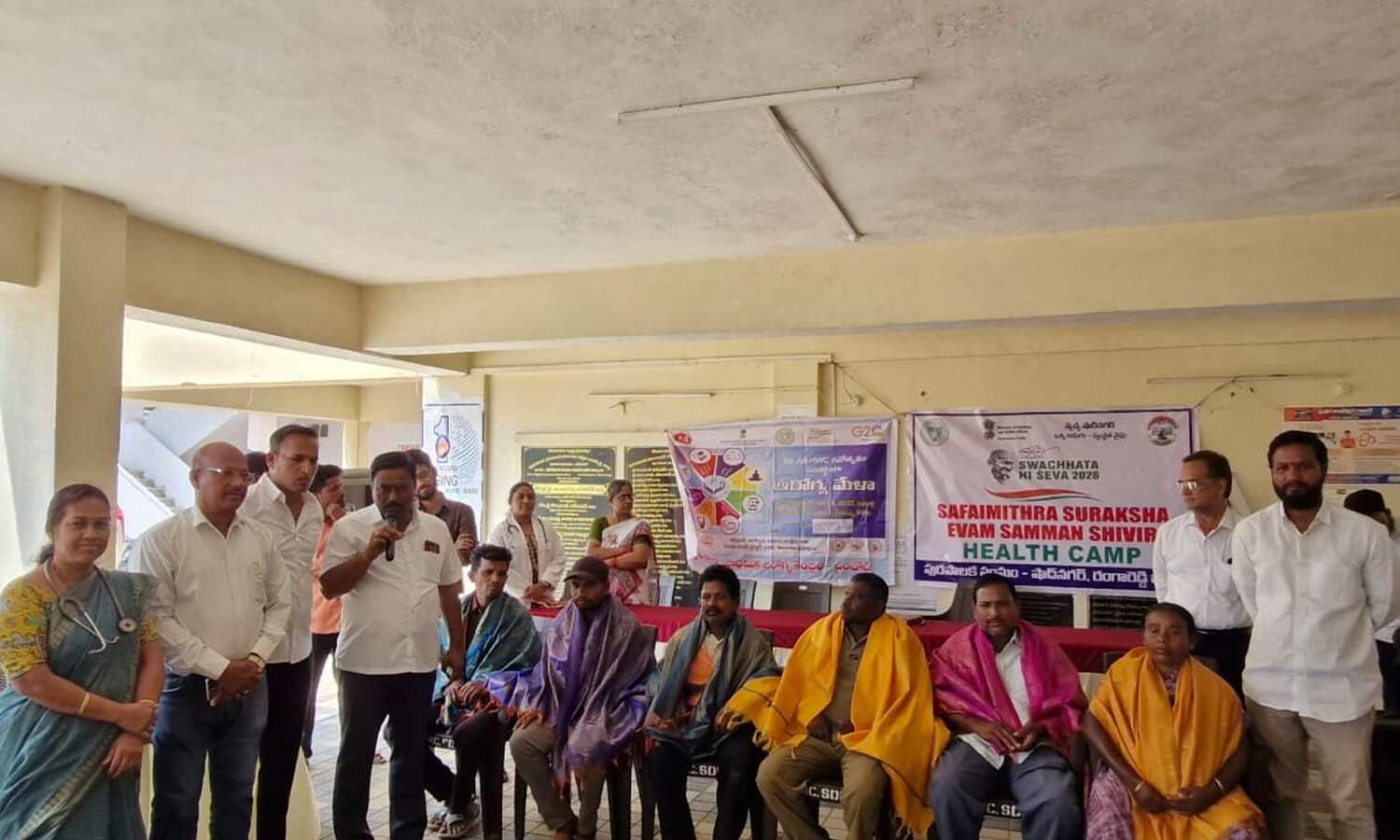 Health Camp Honors Shadnagar Sanitation Workers’ Essential Services