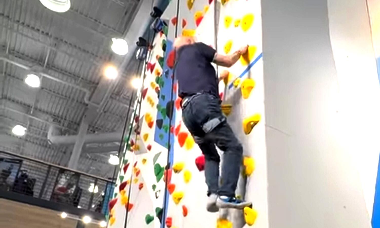Anupam Kher Climbs 35-Foot Wall at Age 71