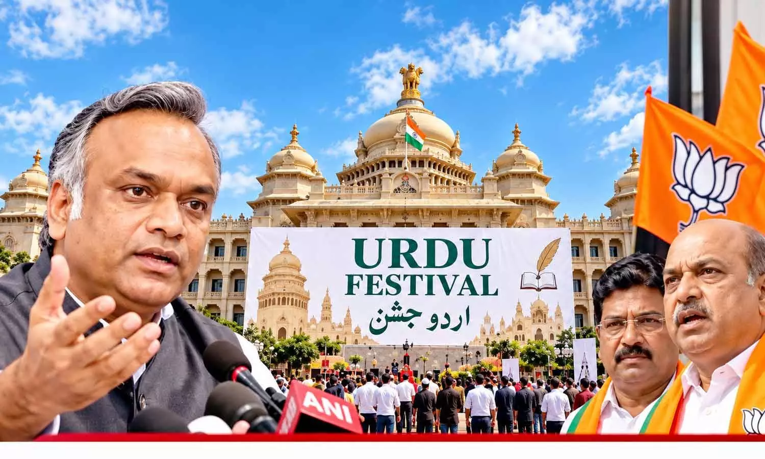 Vedike chief vows to block Urdu festival to be held at Vidhana Soudha Vedike chief vows to block Urdu festival to be held at Vidhana Soudha
