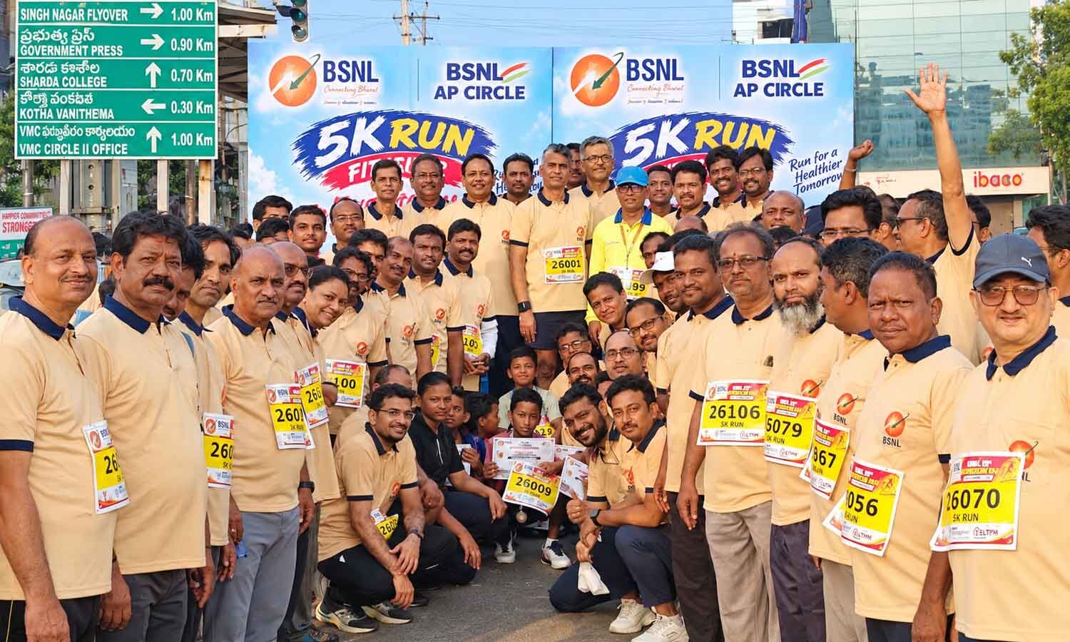 BSNL Marks 26th Anniversary With Vijayawada 5K Run