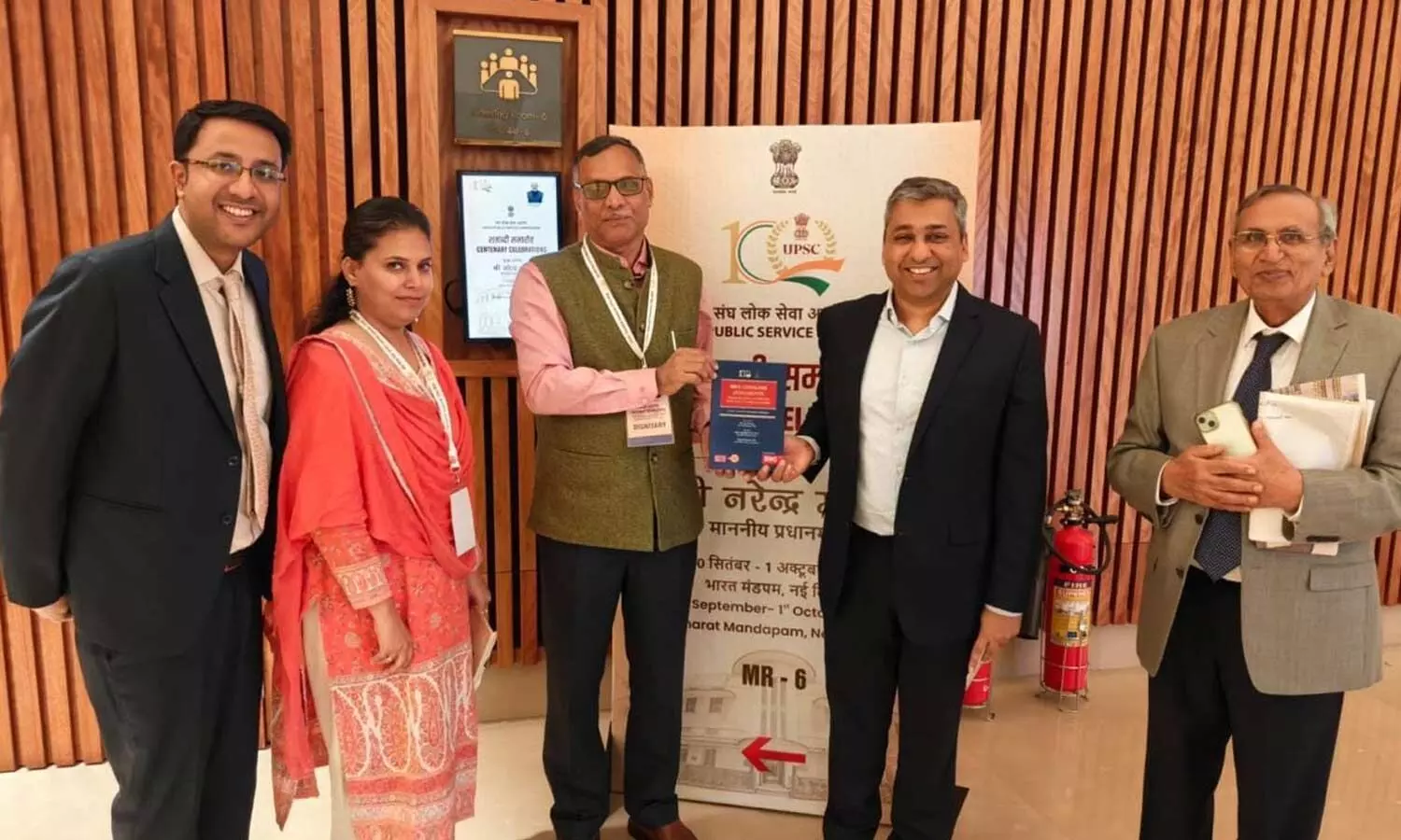 Professor Srikrishna Deva Rao, Vice-Chancellor of the NALSAR University of Law, showcases the book released by PM Modi on Thursday. Professor Srikrishna Deva Rao, Vice-Chancellor of the NALSAR University of Law, showcases the book released by PM Modi on Thursday.