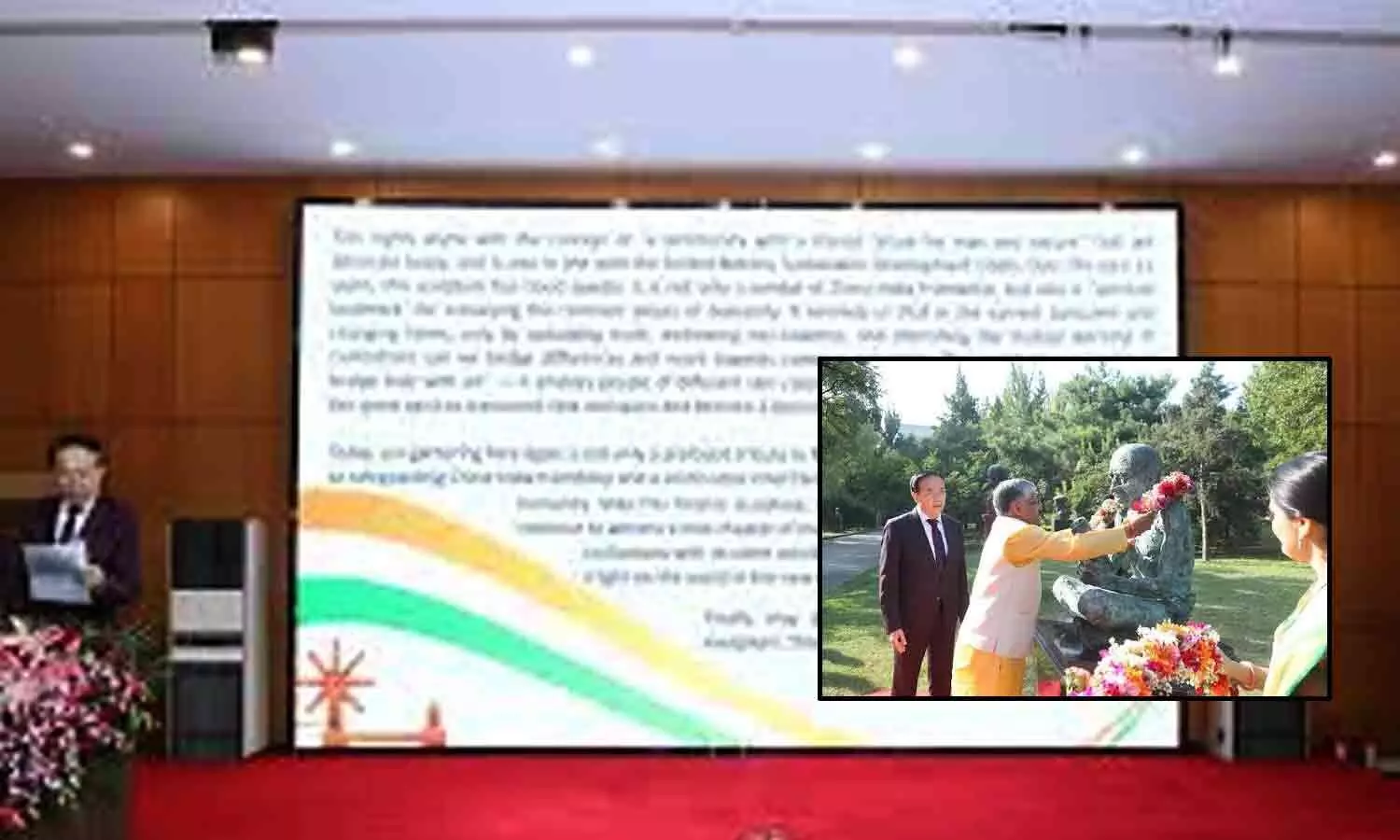 Indian missions in China pay homage to Mahatma Gandhi on birth anniversary Indian missions in China pay homage to Mahatma Gandhi on birth anniversary