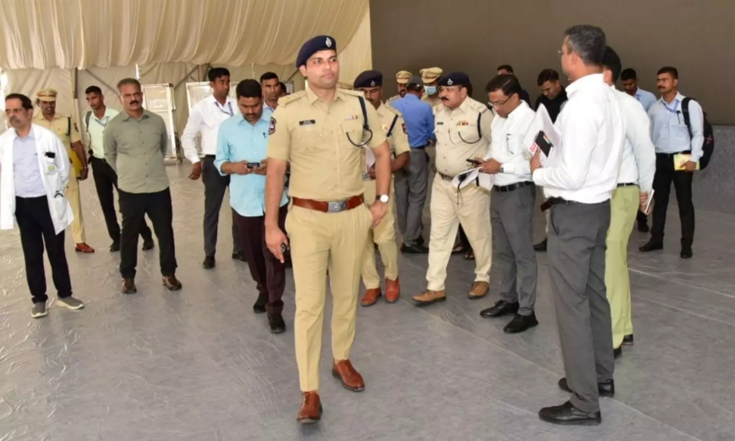 Elaborate security arrangements are being made for Union Home Minister Amit Shah’s visit to Karimnagar Elaborate security arrangements are being made for Union Home Minister Amit Shah’s visit to Karimnagar