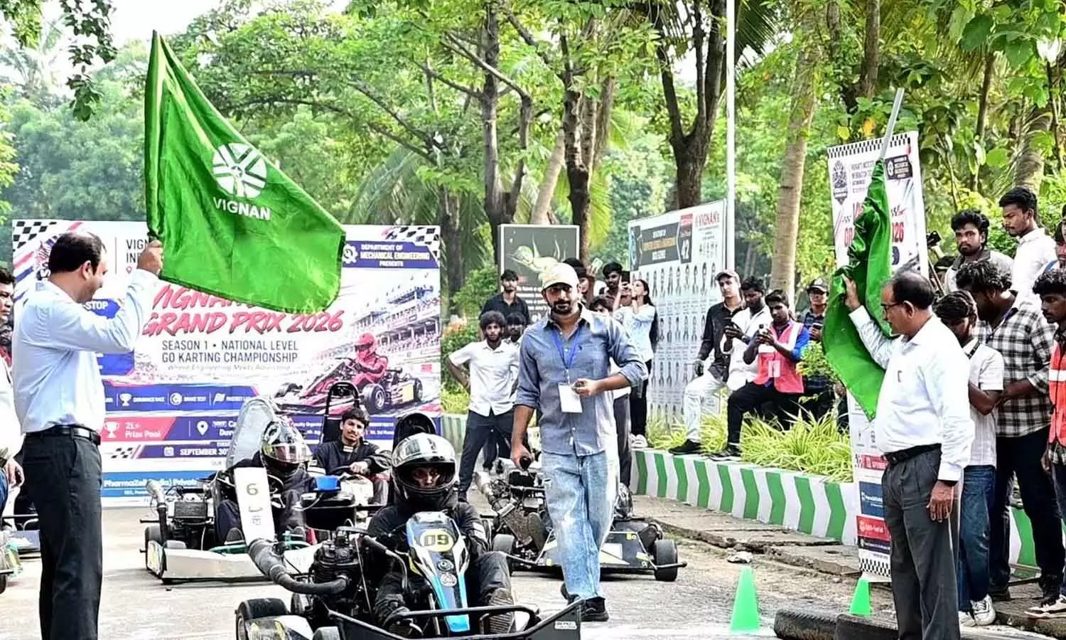 Participants at the ‘Vignan’s Grand Prix 2026’ held in Visakhapatnam Participants at the ‘Vignan’s Grand Prix 2026’ held in Visakhapatnam