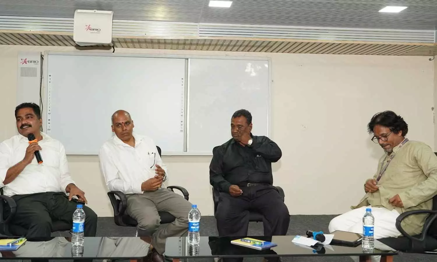 Industry experts participating in the panel discussion at the Viksit Bharat Pharma Conclave-2026 at Centurion University in Vizianagaram on Saturday Industry experts participating in the panel discussion at the Viksit Bharat Pharma Conclave-2026 at Centurion University in Vizianagaram on Saturday