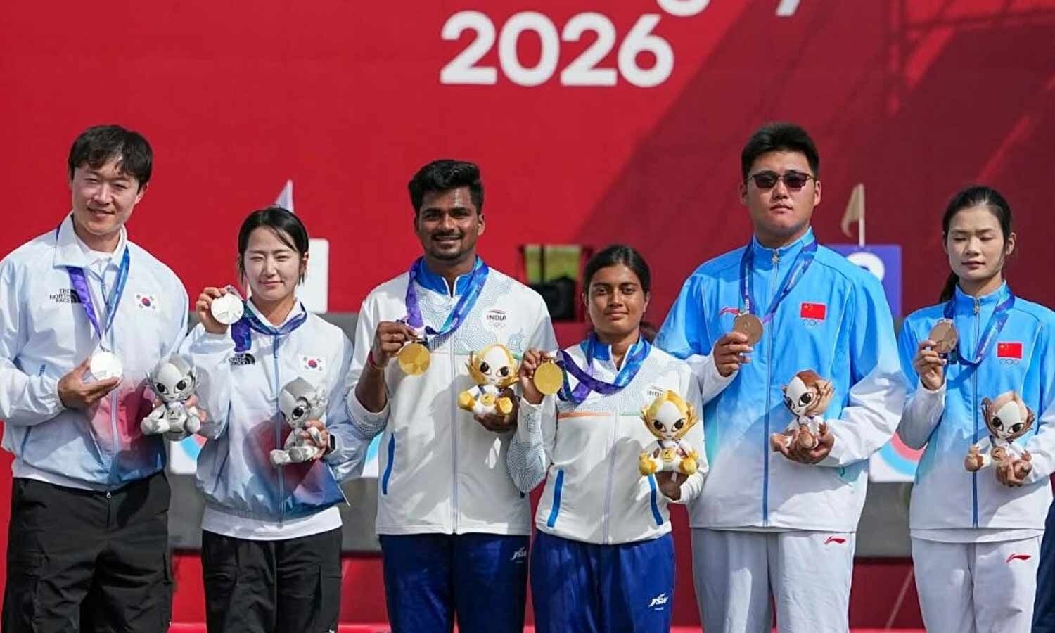 Telangana Archer Chikitha Wins Two Asian Games Gold Medals