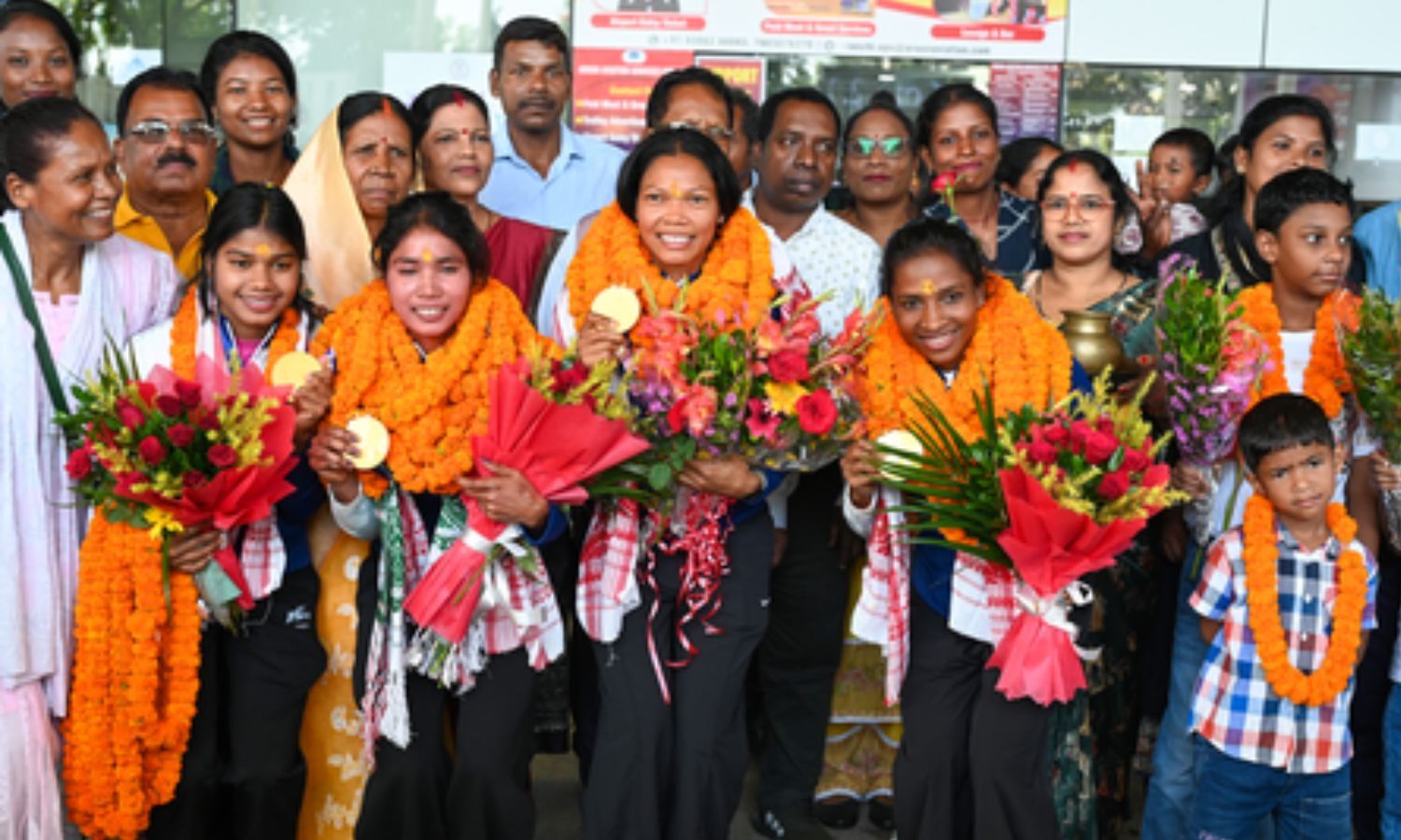 Jharkhand Asian Games Gold Medalists Receive Celebratory Homecoming in Ranchi