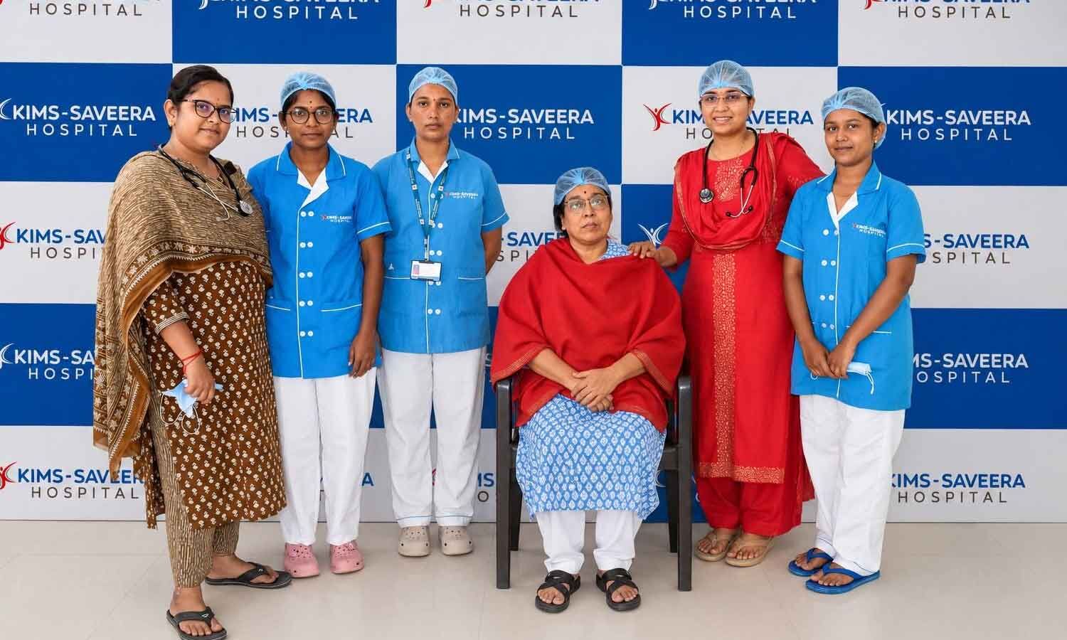 KIMS Saveera Treats Woman After Severe Heart Attack