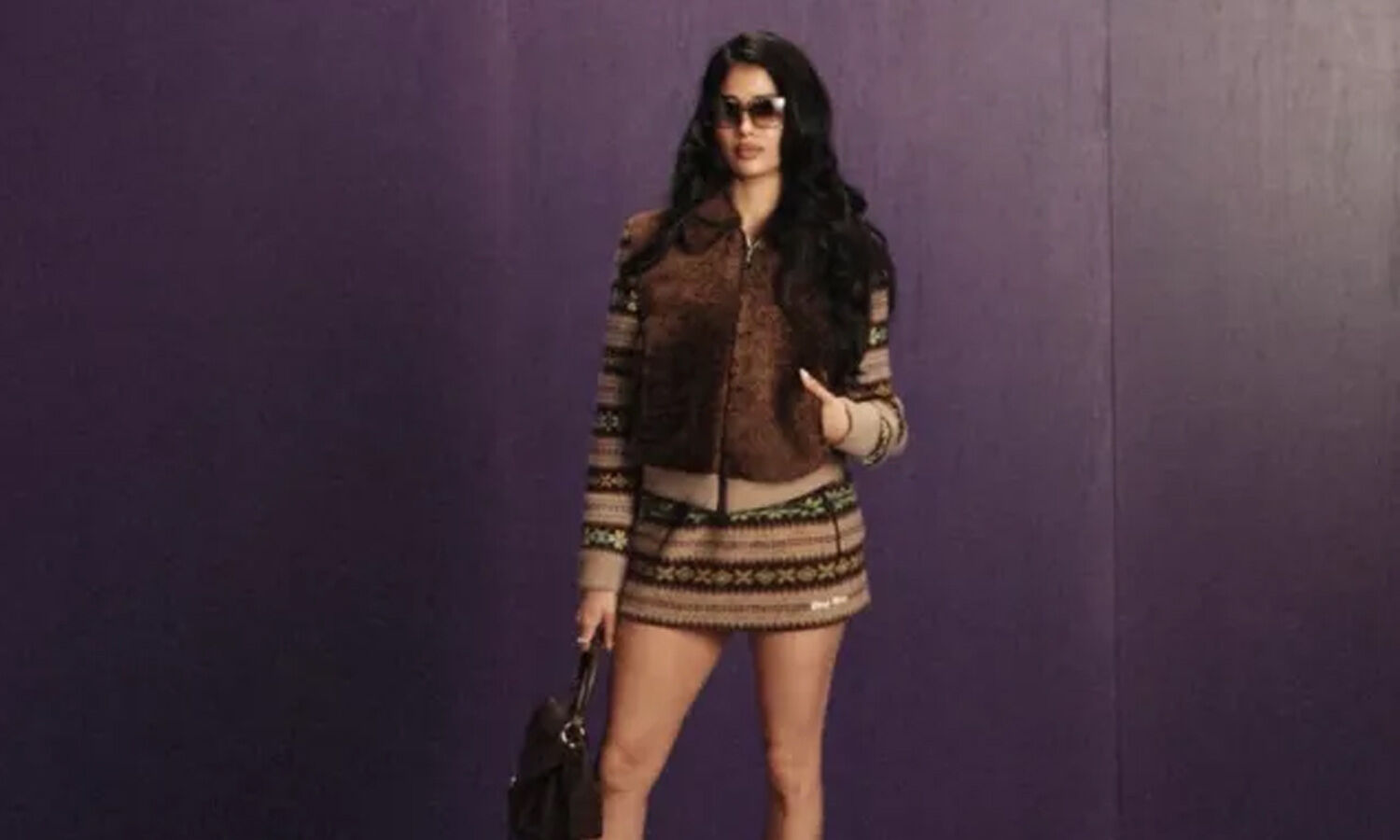 Janhvi Kapoor Represents India at Miu Miu Paris Show