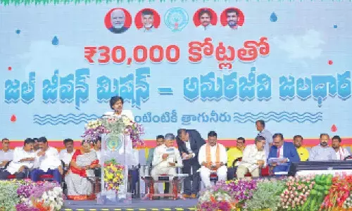 Deputy Chief Minister and panchayat raj minister Pawan Kalyan addressing a public meeting at Proddatur in YSR Kadapa district on Monday