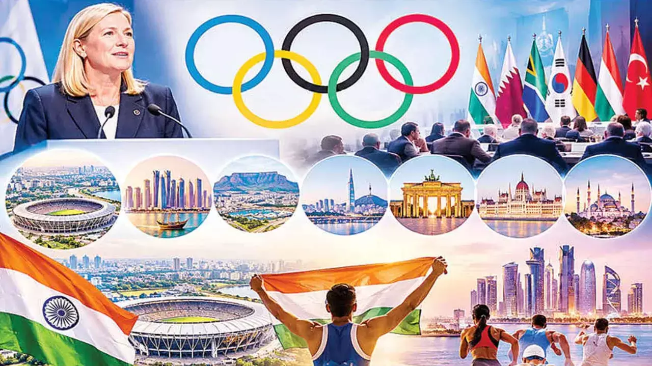 India among 7 bidders to host 2036 Olympics India among 7 bidders to host 2036 Olympics