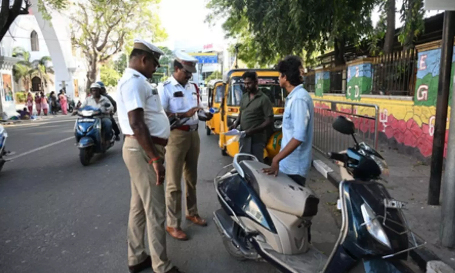 Chennai Traffic Police have seized 2,000 two-wheelers during a three-day Chennai Traffic Police have seized 2,000 two-wheelers during a three-day