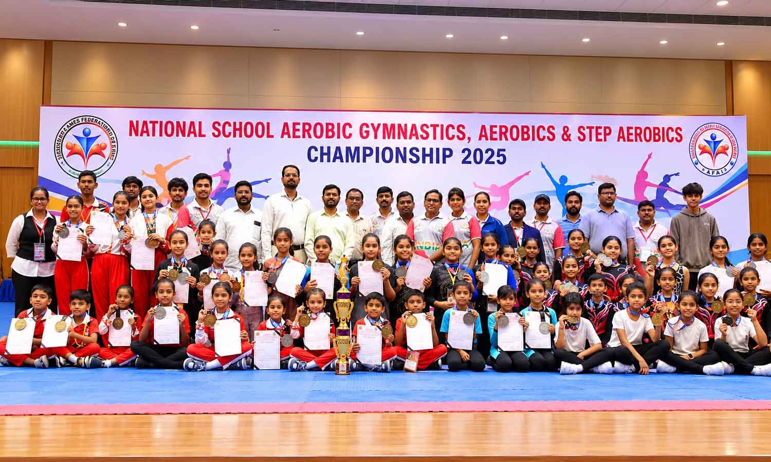 Telangana Wins Fourth National Sports Aerobics Championship