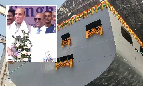 Defence Minister launches first indigenous FSS Surya at HSL Defence Minister launches first indigenous FSS Surya at HSL