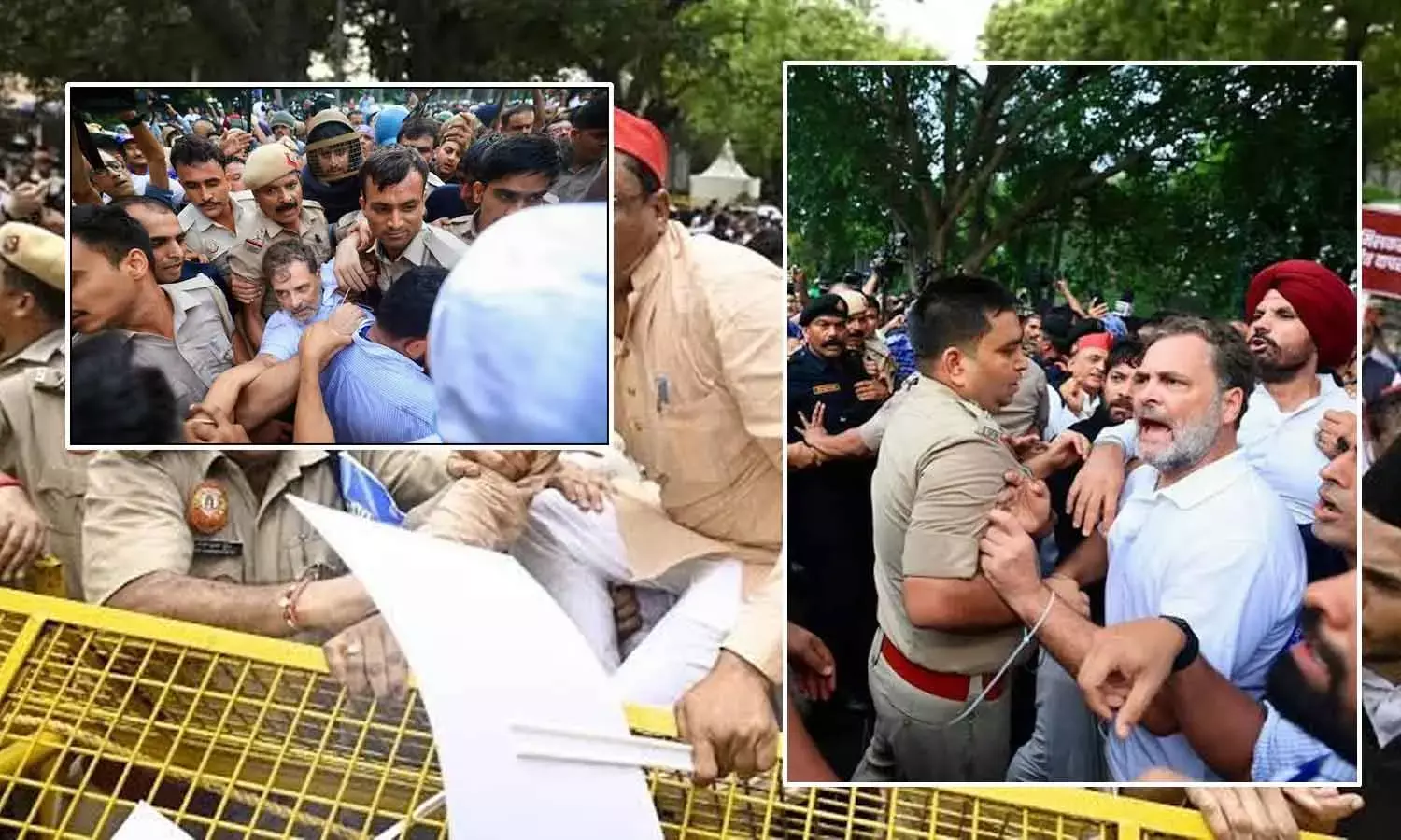 MPs vs Police. Chaos and High Drama Unfold on Delhi Roads MPs vs Police. Chaos and High Drama Unfold on Delhi Roads