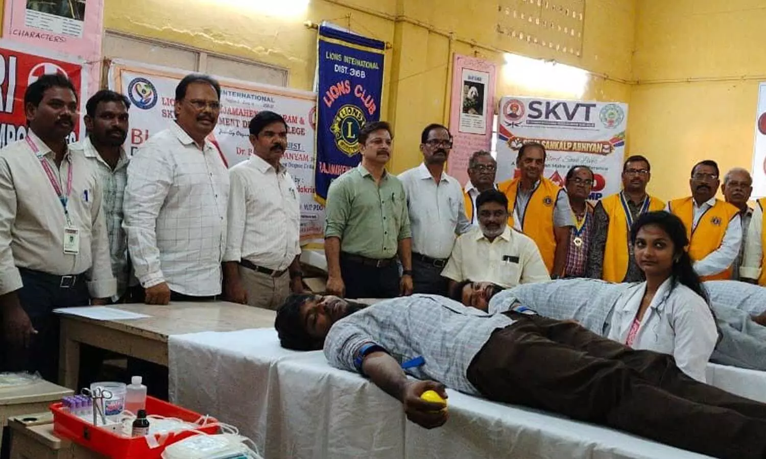 SKVT College holds blood donation camp SKVT College holds blood donation camp