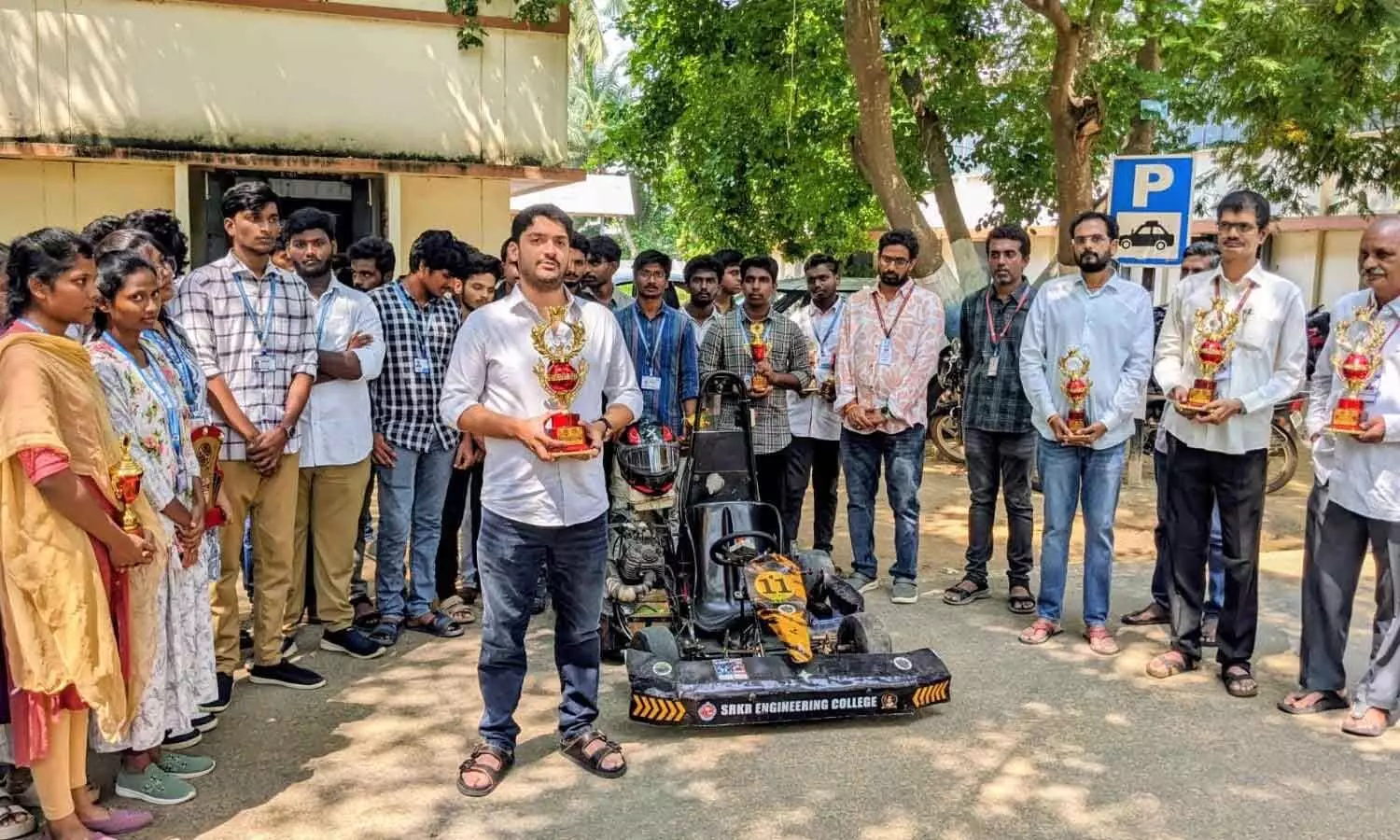 SRKR Engineering College Secretary and Correspondent Sagi Ramakrishna Nishanth Varma speaking at a programme on Thursday SRKR Engineering College Secretary and Correspondent Sagi Ramakrishna Nishanth Varma speaking at a programme on Thursday