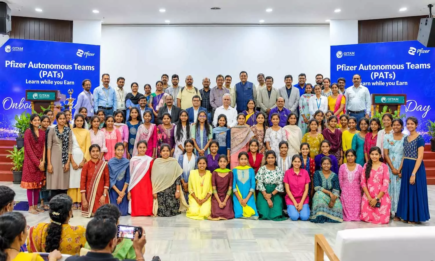 Over 50 girl students enrolled in the fifth batch of the PAT programme at the Visakhapatnam campus Over 50 girl students enrolled in the fifth batch of the PAT programme at the Visakhapatnam campus