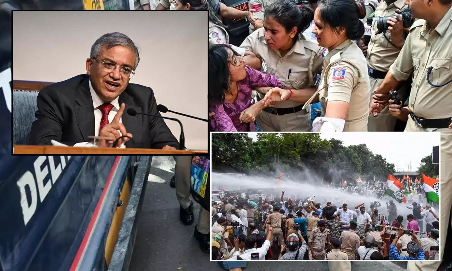 Delhi Turns into a Fortress Amid Hectic Political Activity Against CEC Delhi Turns into a Fortress Amid Hectic Political Activity Against CEC