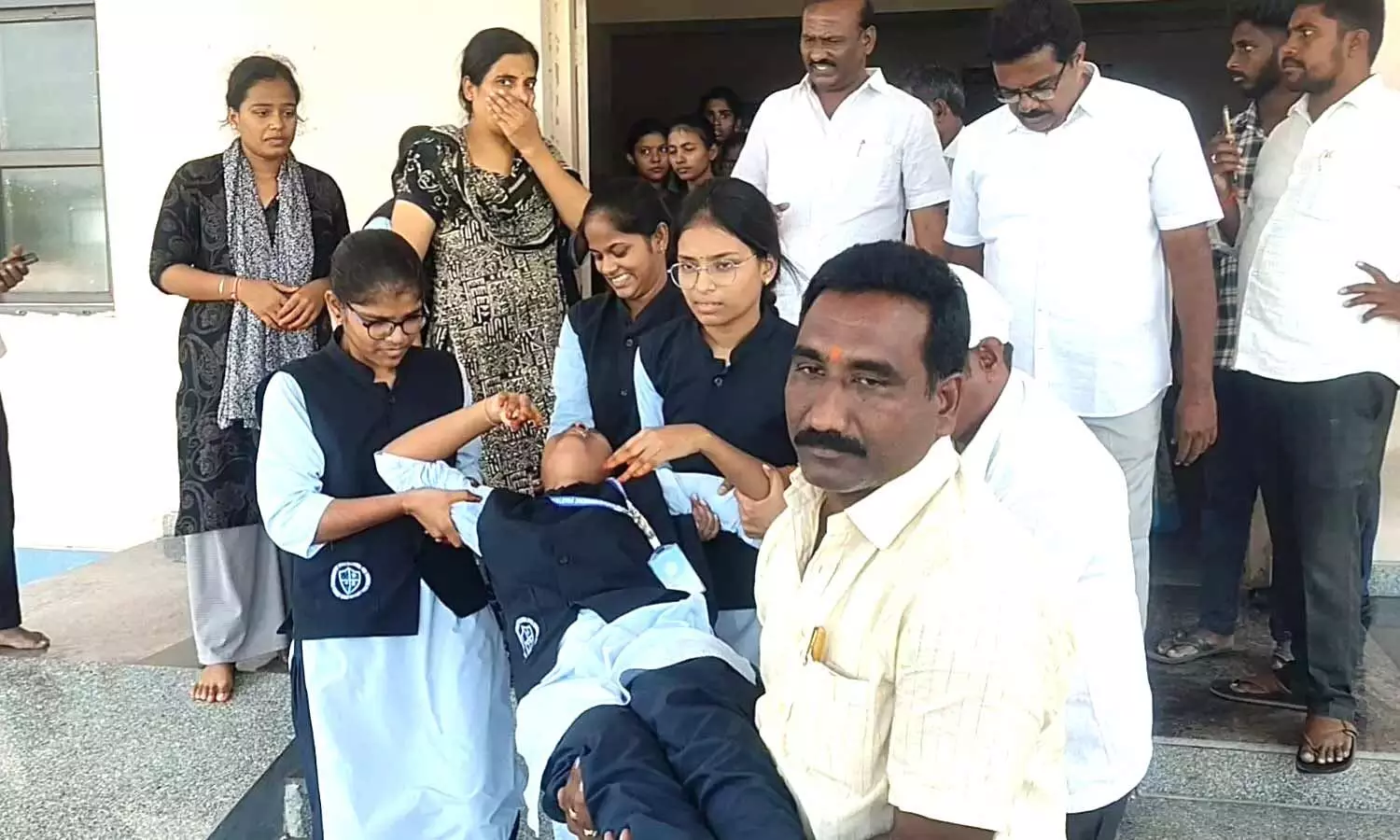 Students fall ill at a hostel in Pebbair of Wanaparthy Students fall ill at a hostel in Pebbair of Wanaparthy