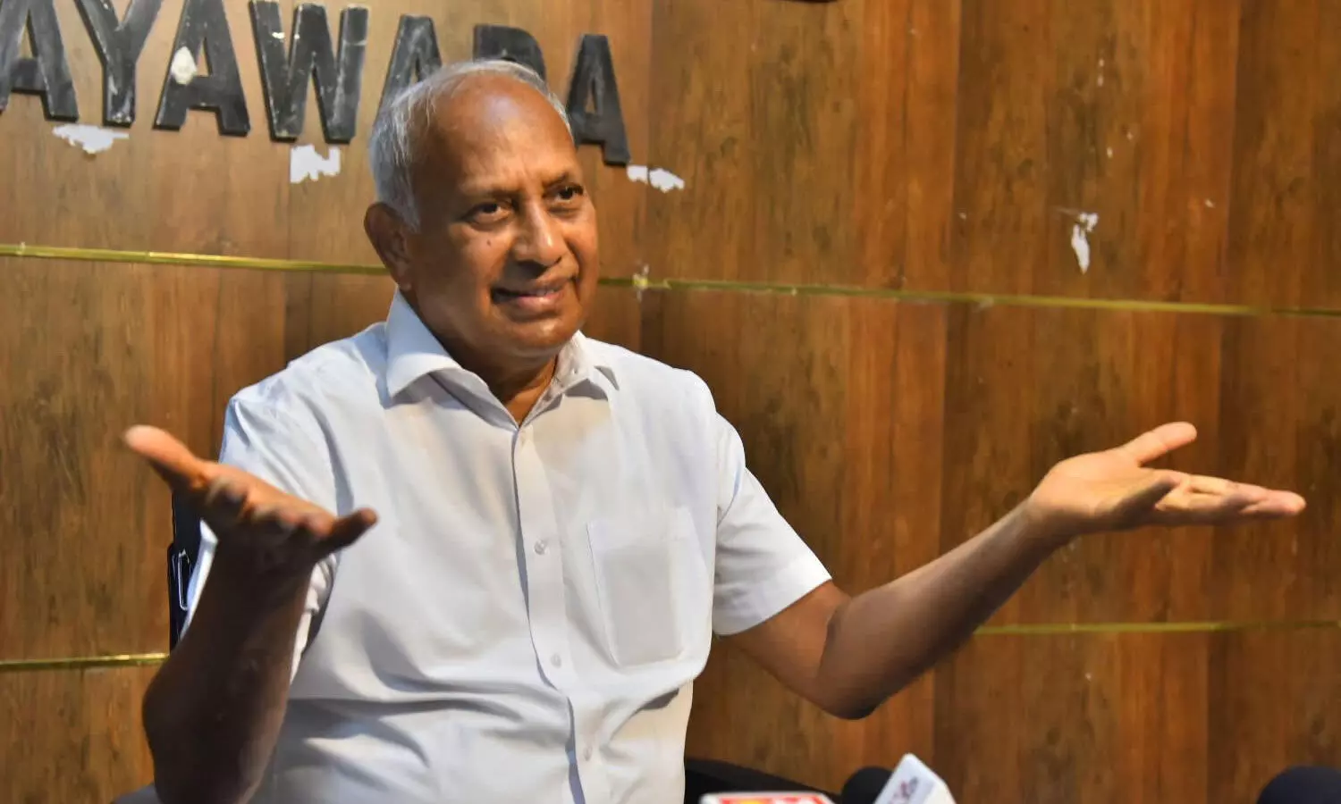 Former union minister Chinta Mohan addressing a press conference at Press Club in Vijayawada on Friday Former union minister Chinta Mohan addressing a press conference at Press Club in Vijayawada on Friday