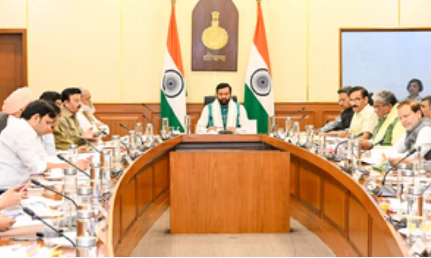 Haryana Cabinet, presided over by Chief Minister Nayab Singh Saini Haryana Cabinet, presided over by Chief Minister Nayab Singh Saini