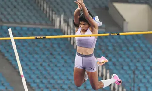Teenage hammer thrower Anushka Yadav Teenage hammer thrower Anushka Yadav