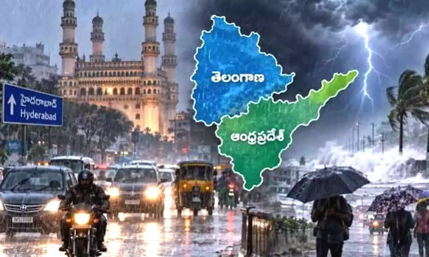 Rain and strong winds expected in AP, Telangana states Rain and strong winds expected in AP, Telangana states