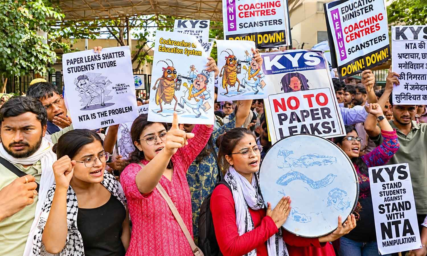 Parliamentary Panel Seeks Exam-Day Rally Curbs, Late Entry Relaxation