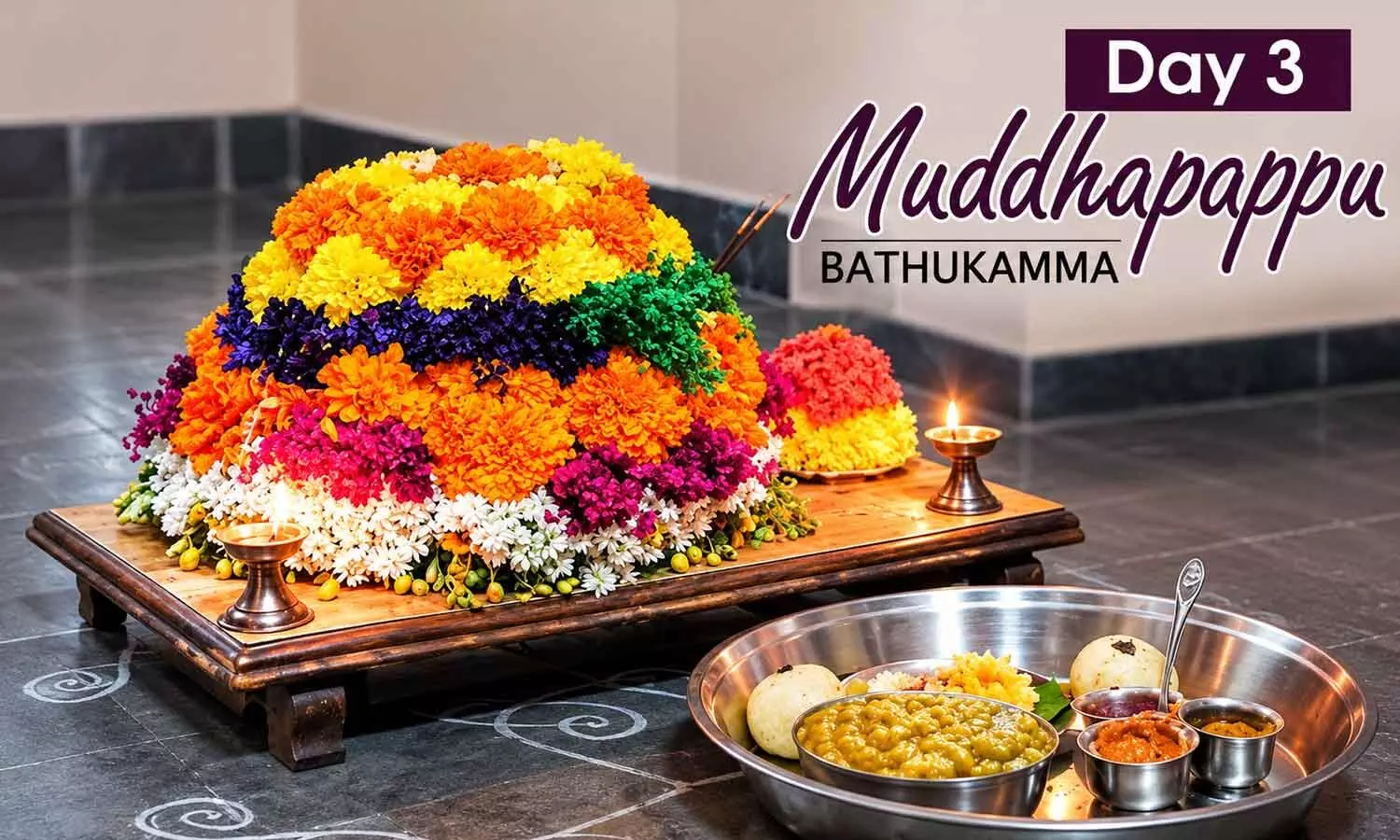 Muddapappu Bathukamma to be celebrated today Muddapappu Bathukamma to be celebrated today