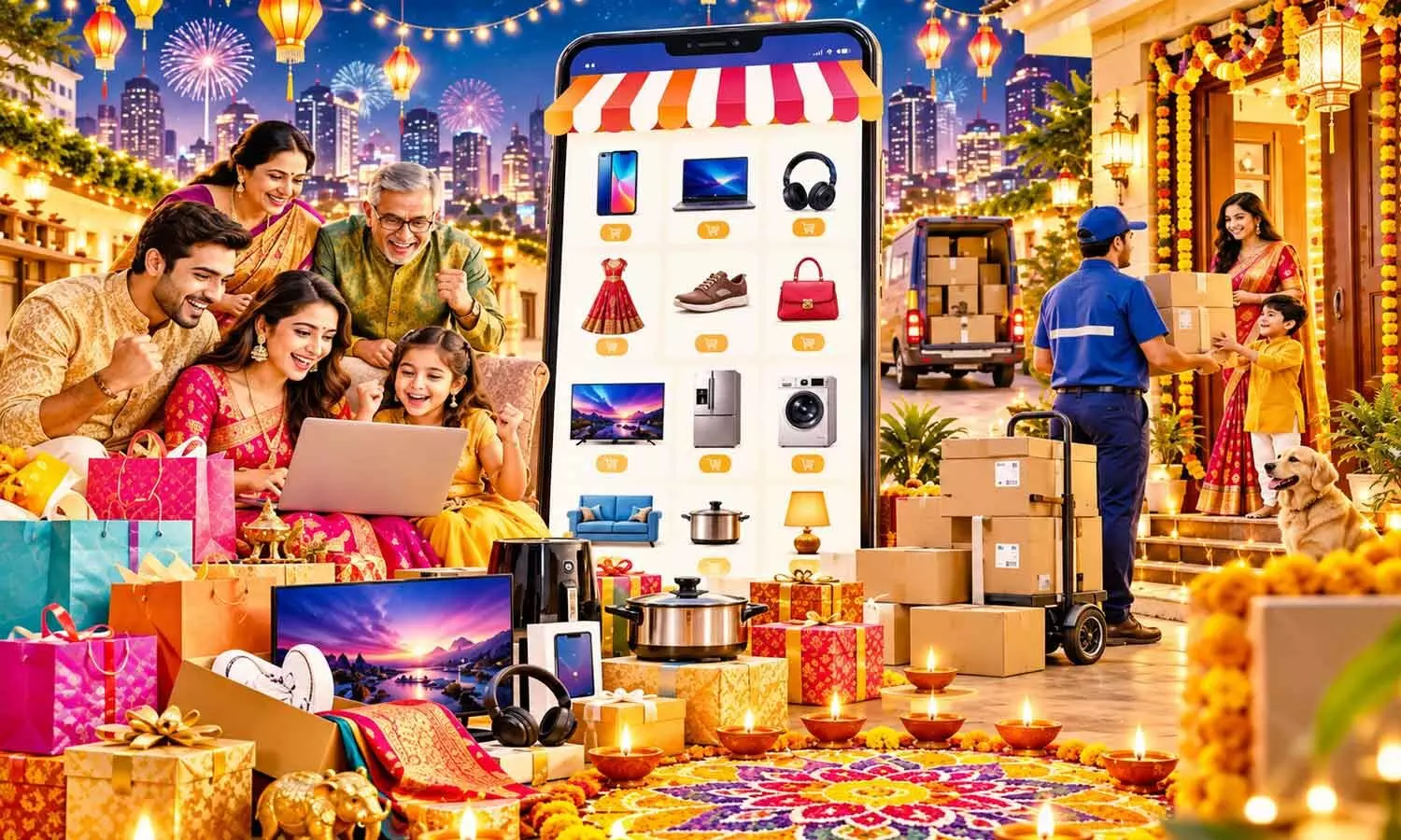 Online festive sales top Rs 24,000 cr in 48 hours Online festive sales top Rs 24,000 cr in 48 hours