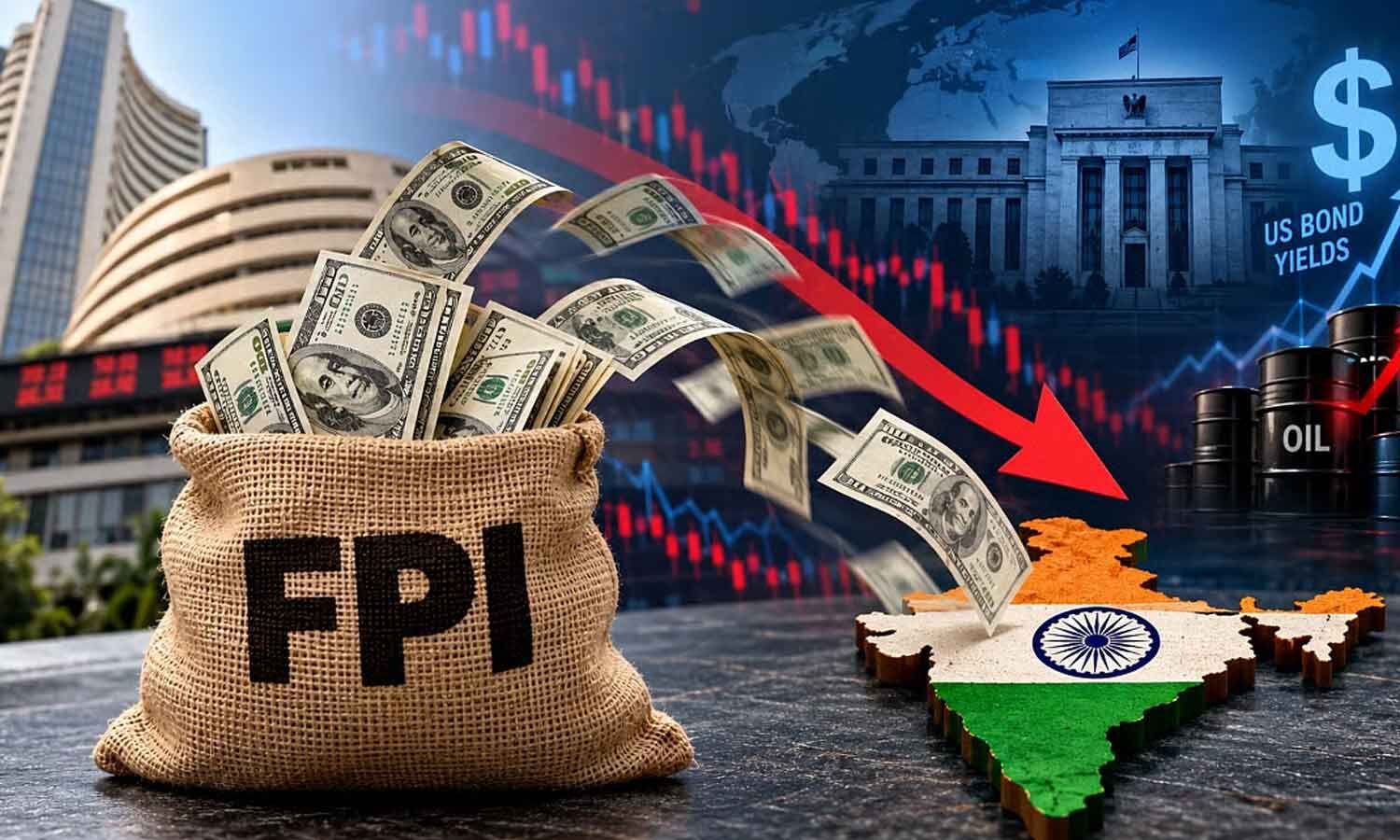FPIs Pull ₹3.04 Lakh Crore From Indian Equities in 2026