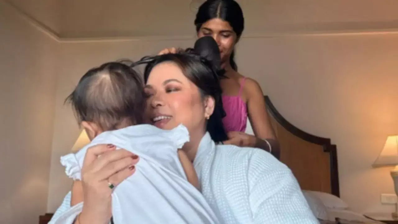 Actor Randeep Hooda’s wife, Lin Laishram, has shared a relatable glimpse of motherhood. Actor Randeep Hooda’s wife, Lin Laishram, has shared a relatable glimpse of motherhood.
