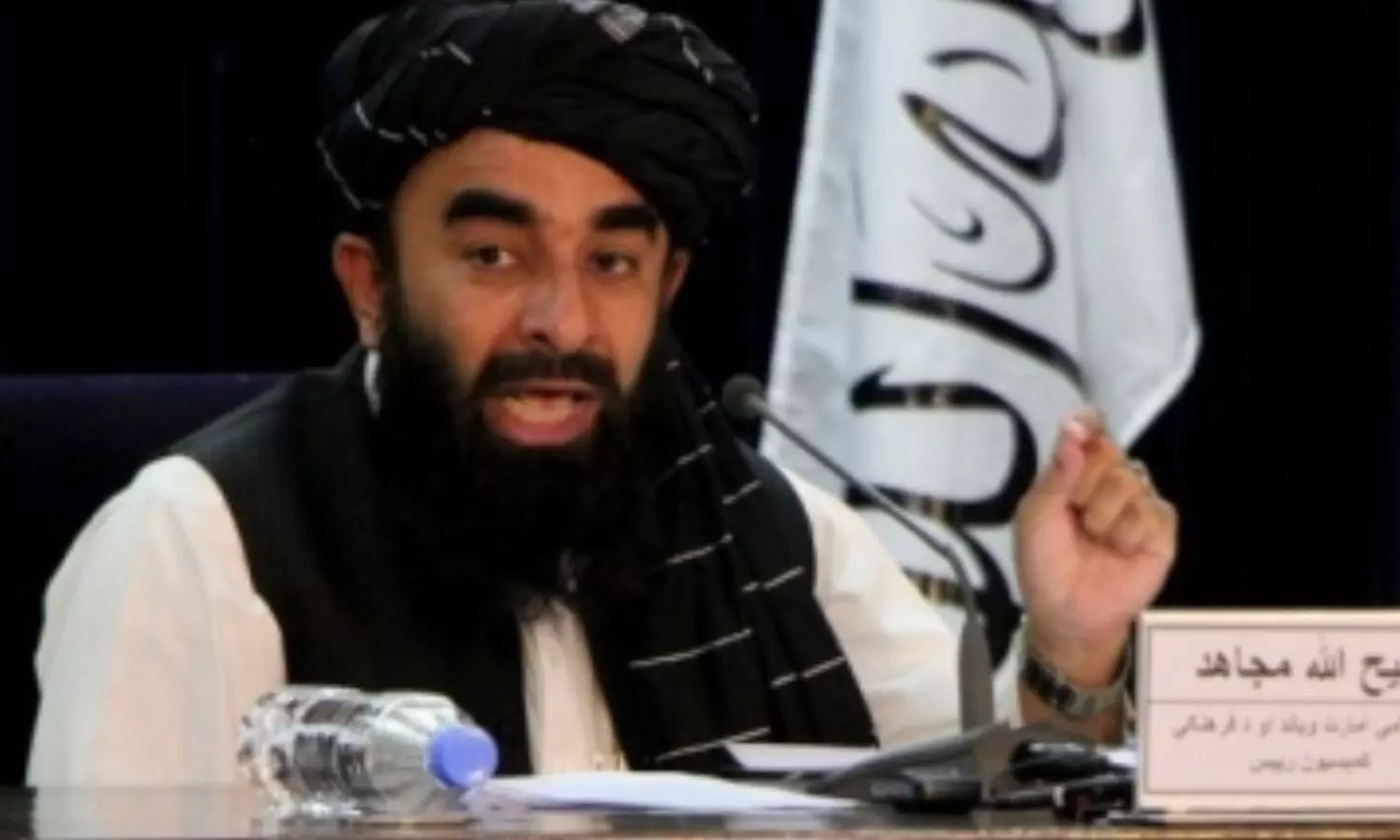 Taliban spokesperson Zabihullah Mujahid Taliban spokesperson Zabihullah Mujahid