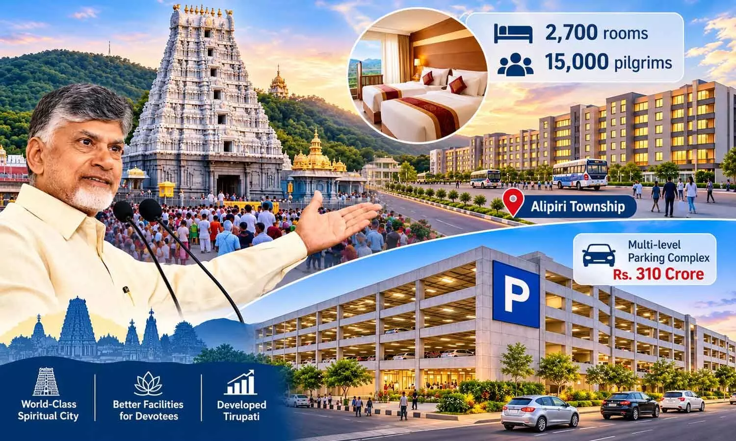 Will develop Tirupati into world-class ‘Spiritual city’: CM Naidu Will develop Tirupati into world-class ‘Spiritual city’: CM Naidu