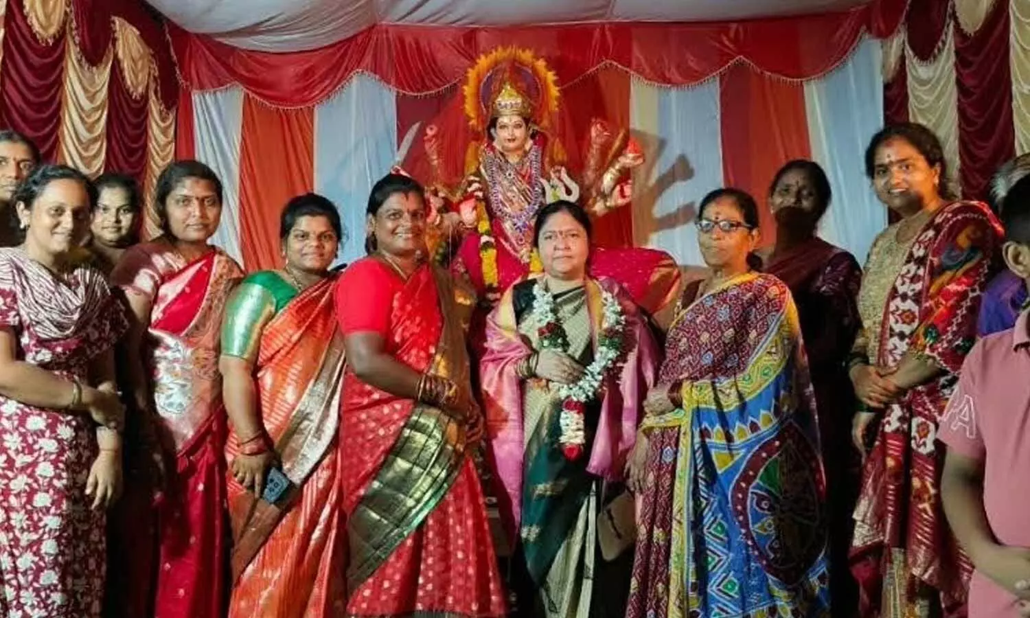 Naini Neelima performs special pujas to Goddess Durga Naini Neelima performs special pujas to Goddess Durga