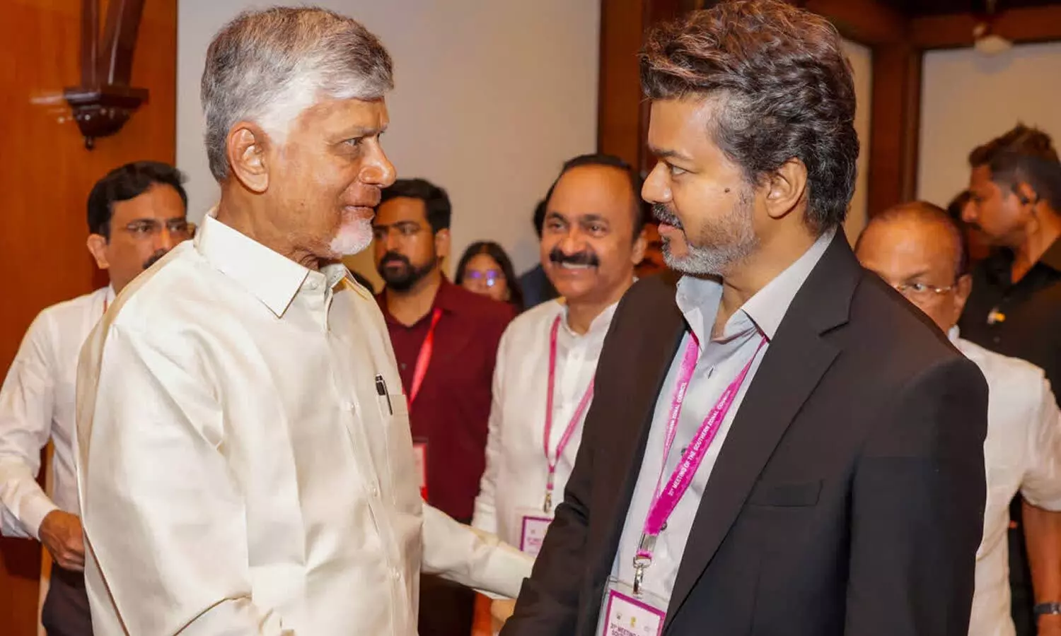 Chandrababu Naidu and C. Joseph Vijay Chandrababu Naidu and C. Joseph Vijay