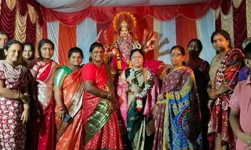 Naini Neelima performs special pujas to Goddess Durga