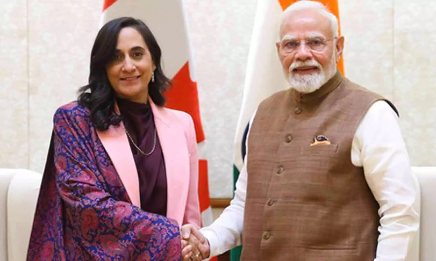 PM Modi, visiting Canadian Foreign Minister hold productive discussion on further strengthening bilateral ties PM Modi, visiting Canadian Foreign Minister hold productive discussion on further strengthening bilateral ties