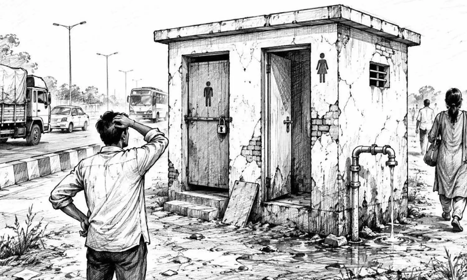 Father-son occupy public loo in UP since 2022, booked Father-son occupy public loo in UP since 2022, booked