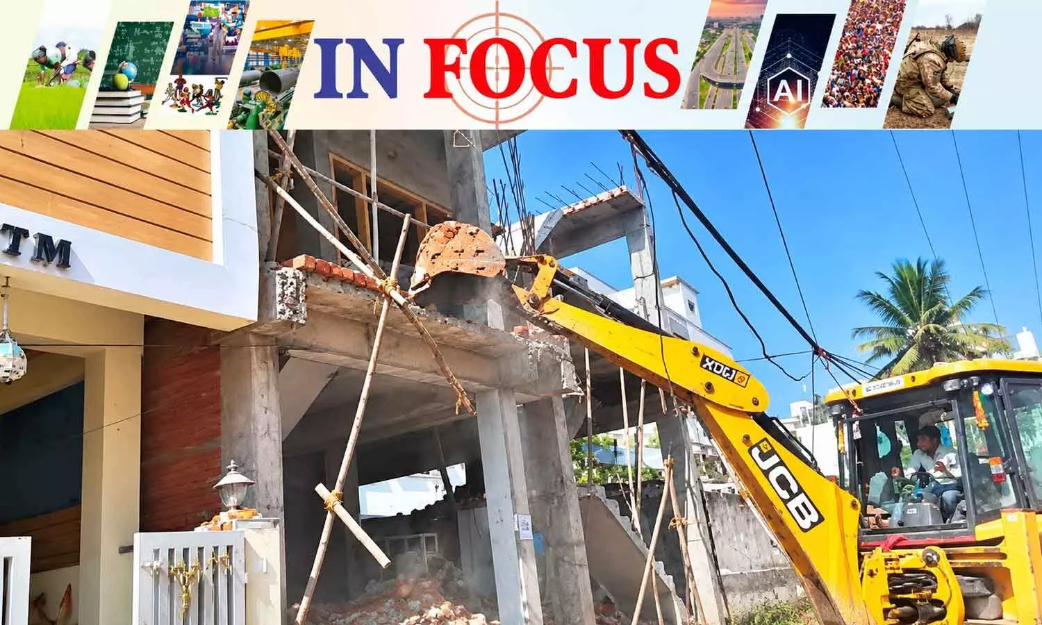 Illegal structures sprout right under the nose of civic babus! Illegal structures sprout right under the nose of civic babus!