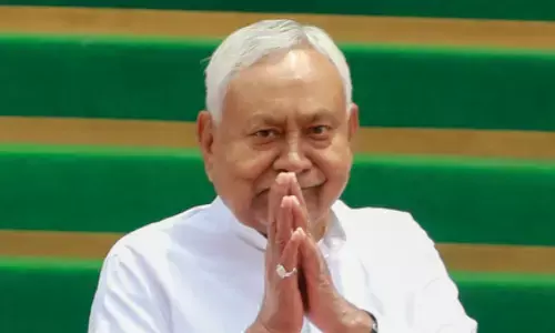 Janata Dal-United (JD-U) President and former Bihar Chief Minister Nitish Kumar