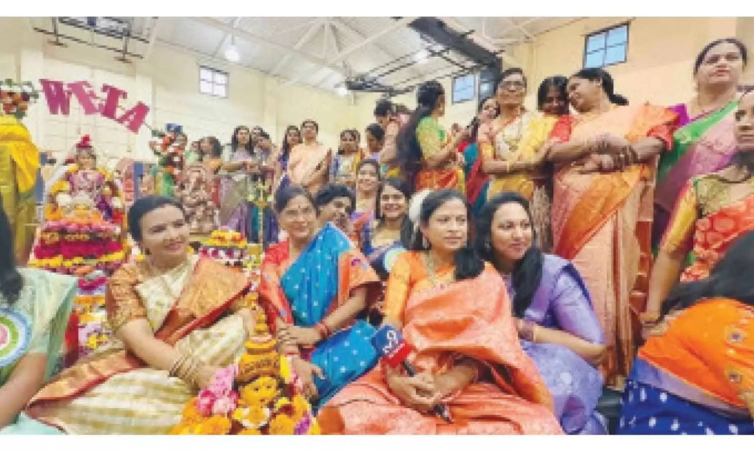 Kodad MLA Uttam Padmavati Reddy joins Telugu women in celebrating Telangana’s floral festival Kodad MLA Uttam Padmavati Reddy joins Telugu women in celebrating Telangana’s floral festival