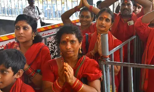 Kanaka Durga appears as Mahishasuramardini
