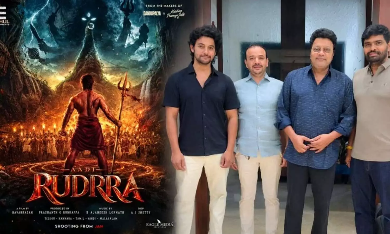 Aadi Saikumar’s divine mystery thriller titled‘Aadi Rudrra’ Aadi Saikumar’s divine mystery thriller titled‘Aadi Rudrra’